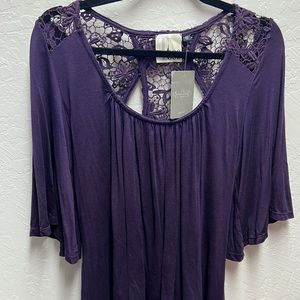 ANTHORPOLGIE NWT Ttee Plum Blouse Size S